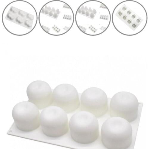 Ornamental Eye-catching 4/8 Cavities Fruit Shape Non-stick Baking Mousse Cake Mold Kitchen Supplies