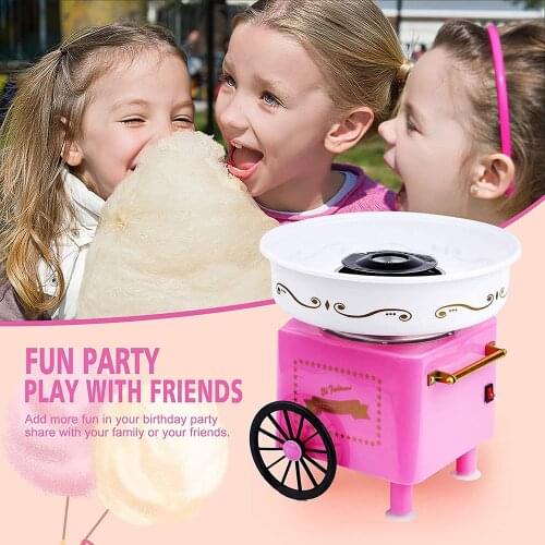 Childrens Trolley Full Automatic Candy Floss Machine Cotton Candy Maker Marshmallow Machine For Electric Cotton Candy Maker