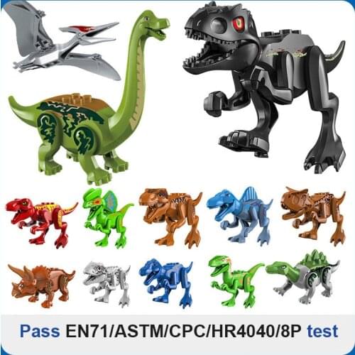 Dinosaur Toys World Building Blocks Series DIY Animal Dinosaur Models Building Block Bricks Dinosaur Toys For Children