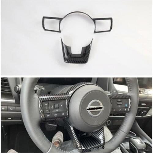For Nissan X-Trail 2021 ABS Car Steering Wheel Frame Cover Trim Car Styling Sticker
