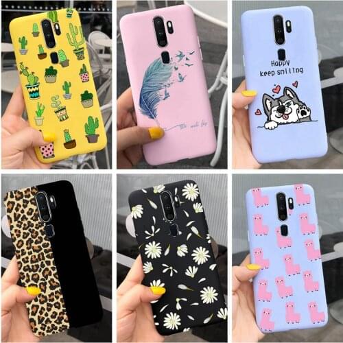 For OPPO A5 Case OPPO A9 Cover 2020 Cute Cartoon Cactus Daisy Painted Slim Phone Case For OPPOA5 2020 A9 2020 CPH1937 Soft Shell