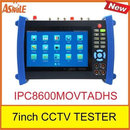 IPC-8600MOVTADHS cctv tester IP Camera CCTV Test Analog AHD TVI CVI SDI Camera Tester TDR /OPM/ MULTI/ VFL test ONVIF/WIFI Price