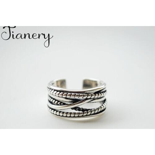 JIANERY Luxury Brand Silver Color Multi-layer Rings For Women Ladies Wedding Band Engagement Rings