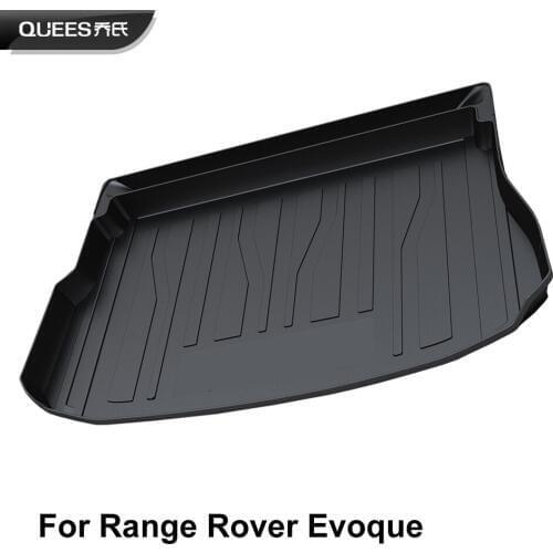 QUEES Custom Fit Cargo Liner Carpet Tray Mat for Land Rover Range Rover Evoque 2011 2012 2013 2014 2015 2016 2017