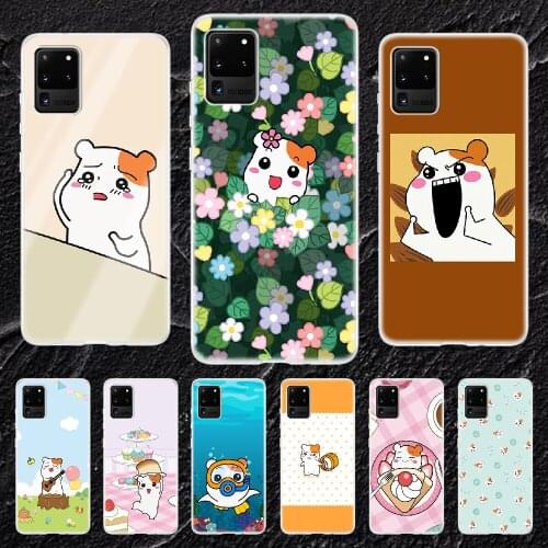 Cartoon Hamster Hard Phone Case For Samsung Galaxy Note 4 8 9 10 20 S8 S9 S10 S10E S20 Plus UITRA Ultra transparent tpu Etui 3D