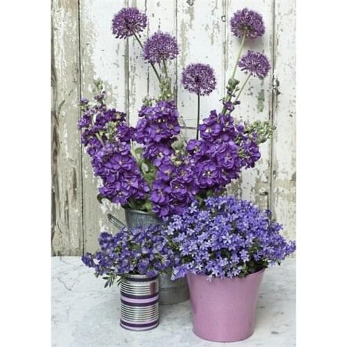 Flower Rose DIY Embroidery Cross Stitch 11CT Kits Needlework Craft Set Printed Canvas Cotton Thread Home Decoration Wholesale