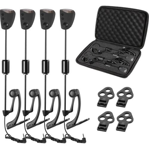 Lixada Fishing Swinger Set Carp Fishing Bite Alarm Digital Fishing Alarm LED Bite Indicator Illuminated Swinger Fishing Tackle