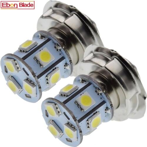 1Pcs Motorbike LED Headlight P26S Bulb 6V 12V Volt Motorcycle Headlamp Light 5050 9SMD Scooter Moped Moto Bike Front Head Lamp