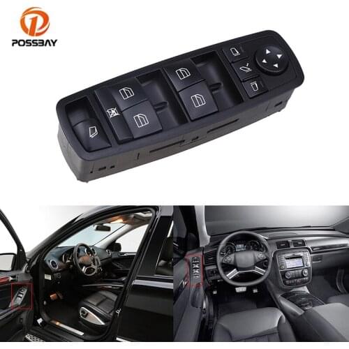Car Door Window Master Control Switch Black Switch Panel Interior Parts A2518300590 for Mercedes-Benz R-Class W251 2006-2015