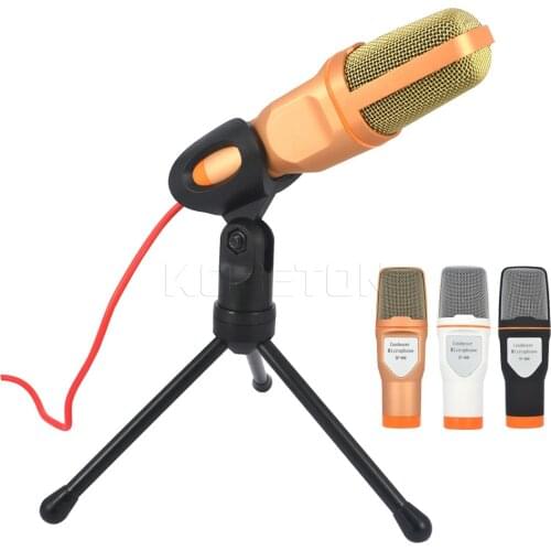 Kebidumei SF-666 Wired Professional Condenser Sound Microphone Podcast Studio Mic For PC Laptop Skype MSN Microphone