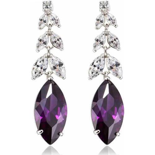 Wholesale New Fashion Wedding Jewelry AAA+ Top Quality Dewdrop Cubic Zircon Dangle Earring GLE0290