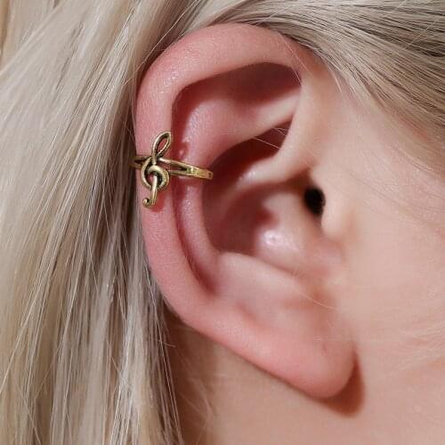 Yobest Europe and America retro simple notes personality single ear bone clip fashion men and women earrings wholesale