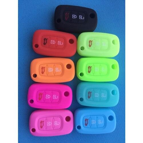 3 Buttons Silicone Rubber Car Key Case Cover For LADA Vesta Granta XRay Kalina Priora Sedan Sport For Renault Fit For Benz Blank