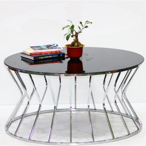 Modern Prism Chrome Center table coffe table