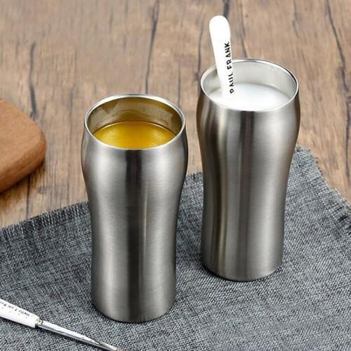 430ml Stainless Steel Tumbler Large Beer Cup Double Wall Stainless Steel Beer Mug Coffee Cup Vacuum Insulated Drinkware ZA3277