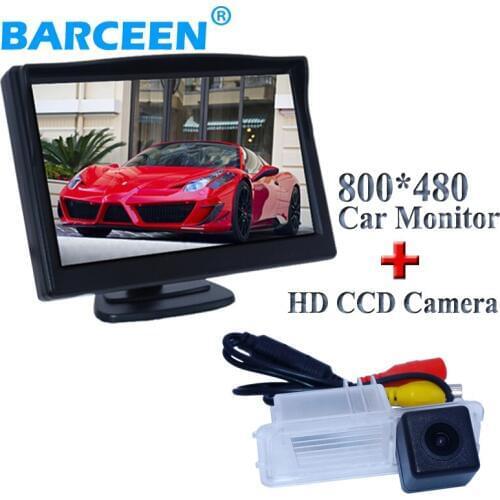 Shock-proof car rear screen monitor 5" hd ccd with 170 angel car auto parking camera use for Volkswagen GOLF 6/Magotan