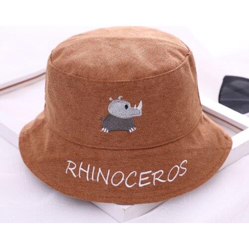 2021 Spring Autumn Fashion Cartoon Fisherman Caps Boys Outerdoor Bucket Hat for Girls Panama Hats Baby Kids Accessories 1-4Y