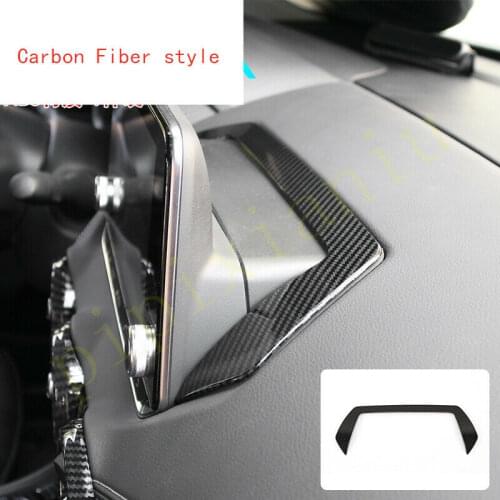 Carbon Fiber Inner GPS Navigation Frame Cover Trim For Nissan Sentra 2020-2021 Car modification Auto parts