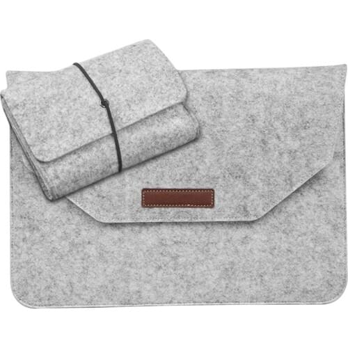 High Quality Soft Bussiness Wood Felt Sleeve Bag Case For Apple Macbook Air Pro Retina 11 13 15 Laptop for Mac book 13.3 inch
