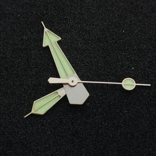 Golden Brushed Stainless Luminous Watch Hands Fit SKX/SBBN NH35A NH36A Automatic Movement High Quality Watch Accessories