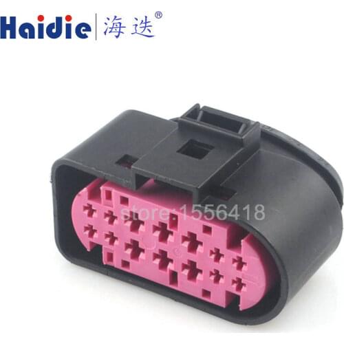 Free shipping 2sets 14pin 1.5mm 3.5mm xenon headlights plug 1J0973737 waterproof lamp-socket connector 1J0 973 737