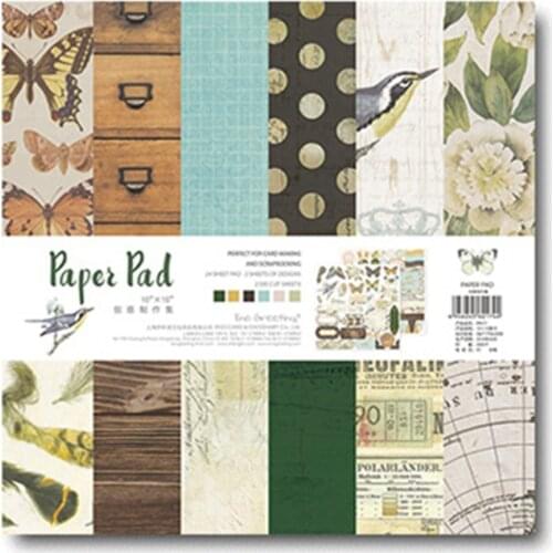 24 Sheets Scrapbooking Pads Paper PACK Origami Art Background Paper Card Making DIY Scrapbook Paper Craft PP017