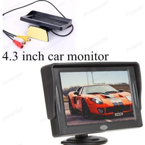 Car Rearview Monitor for Backup Reverse Camera 4.3 inch TFT Color digital Fold-able for Parking Camera Car Styling sale