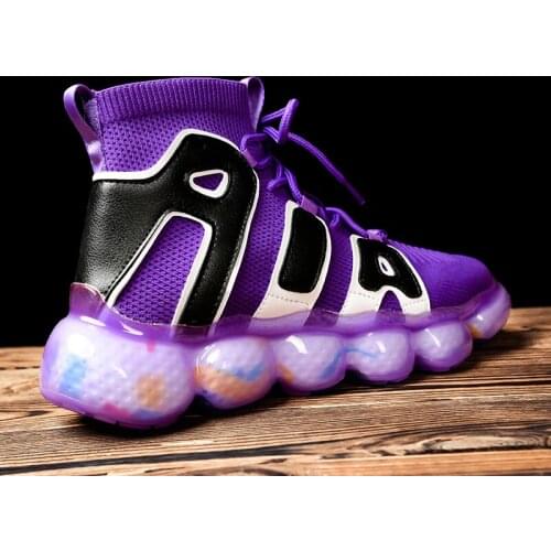 Basketball Men Breathable High Top Sneakers Mens Basketball Shoes Outdoor Sport Non-slip Unisex Walking Shoes