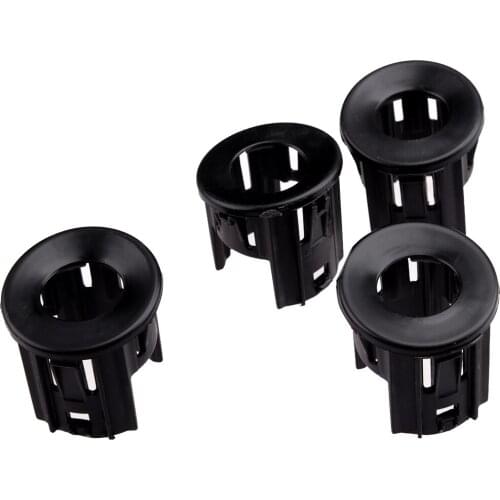 Beler 4pcs/Set 5VS88ZZZAA Front Bumper Park Assist Sensor Bezel Bracket ABS Fit for Dodge RAM 2500 3500 2016 2017 2018