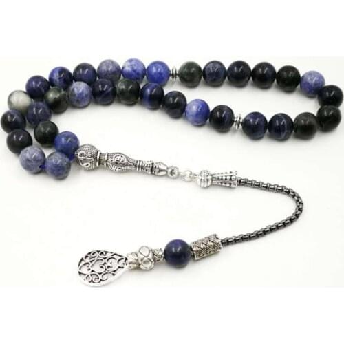 Natural Saudaleight Tasbih Rosary With Special Metal Accessories 33 beads Muslim misbaha Mans islam rosary ramadan 33 66 99