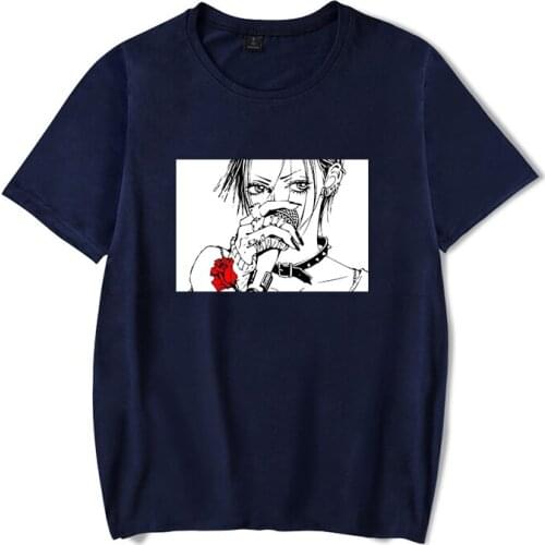 Fashion Nana Osaki Short Sleeves Men T-Shirts Manga O-neck Streetwear girl T-shirt Japanese Anime Harajuku Tee Top Cotton Tshirt