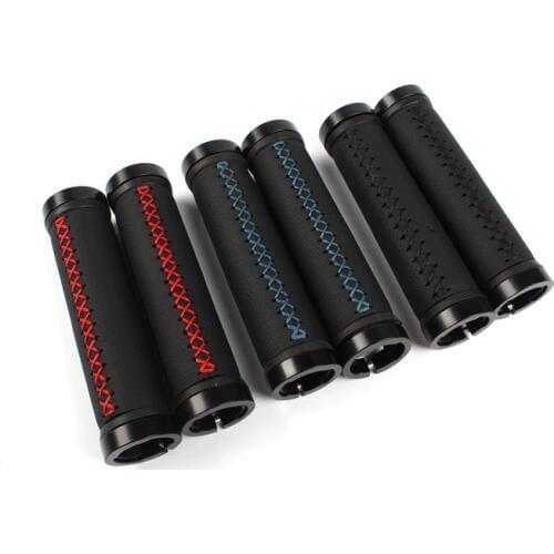 Mountain Bike Handlebar Grips Double Locker Handlebars Grips Leather Handlebars Grip Comfortable 13cm Depth Bicycle Accessories