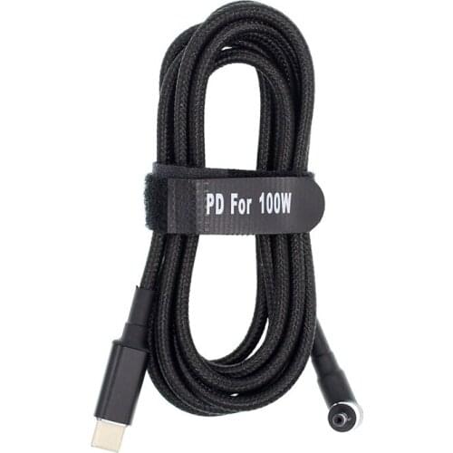 100W USB C Type C Male to DC 3.0x1.1mm Male PD Charger Connector Adapter Notebook Cable for Samsung Acer for Asus 1.8m