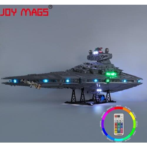 JOY MAGS Only Led Light Kit For 75252 Star War Series Imperial Star Destroyer ,(NOT Include Model)