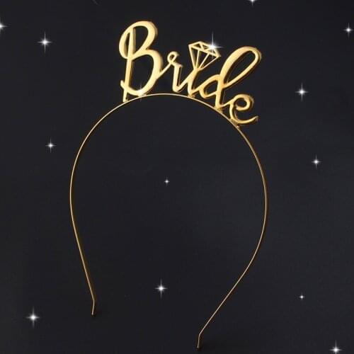 Fashion letter Bride headbands hairbands hair head bands accessories for wedding party