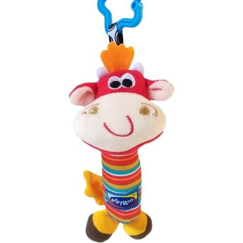 Cartoon Cute Baby Rattle Toys Animals Bed Bell And Stroller Hang Boutique Car Hanging Bed Pendant