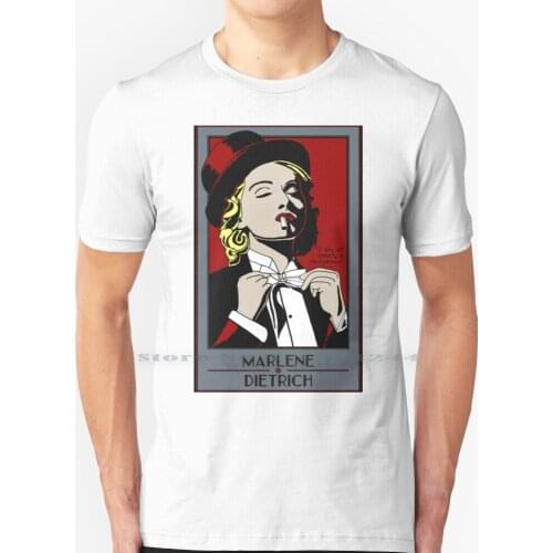 Marlene Dietrich Was A Gentleman T Shirt 100% Pure Cotton Marlene Dietrich Hollywood Lgbtq Golden Age Of Hollywood