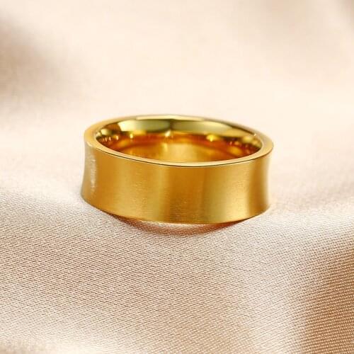 7MM Titanium Steel Round Rings for Men Hip Hop Fashion Personality Street Jewelry Statement Ring