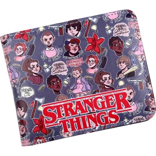 New Arrival TV Series Stranger Things Wallet Credit Card Holder Wallet Bifold ID Cash Coin Purse Clutch