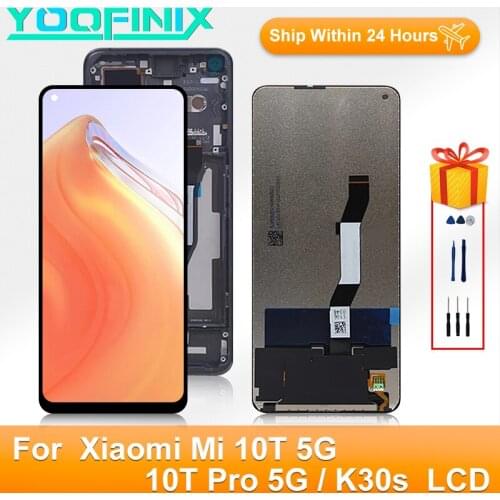 “6.67” 5G Original For Xiaomi Mi 10T Display LCD Touch Screen Digitizer Display Replacement Parts For Xiaomi K30S Mi 10T Pro LCD