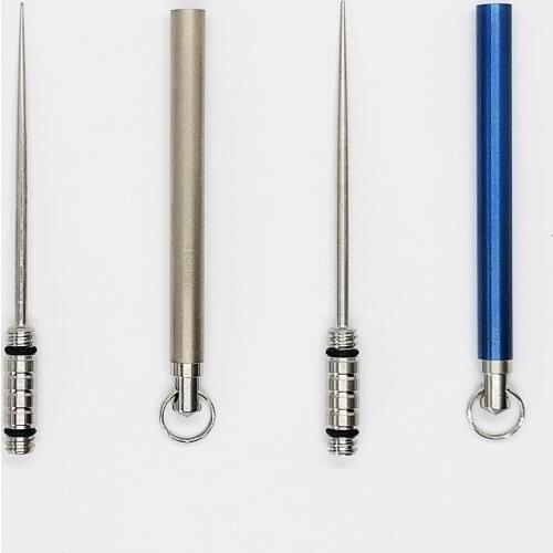 Portable Titanium Alloy Toothpicks Pocket Toothpick Metal Toothpick Holder for Outdoor Picnic and Camping