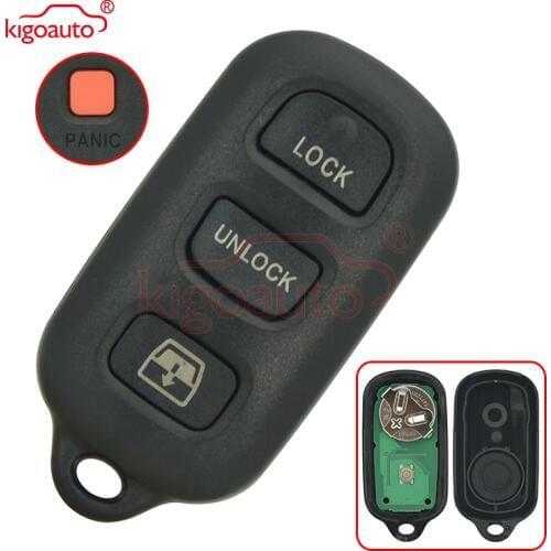 Remote fob 3 button with panic 315Mhz hyq12bbx for Toyota Camry kigoauto
