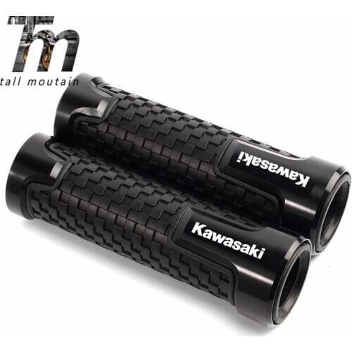 7/8'' 22MM Motorcycle handle grips Motorbike handlebar ends For Kawasaki NINJA 300 400 ZX6R ZX9R ZX12R Z800 Z750 Z250 ER6N/F