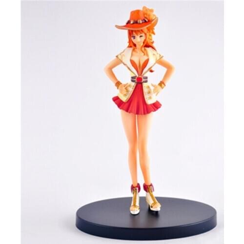 Anime One Piece Nami Grandline Lady 15th Anniversary Action PVC Lovly Figurine Model Toys Doll Collectible Brinquedos 18cm