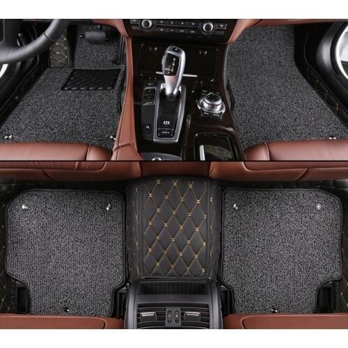 Kalaisike Custom car floor mats for Skoda all models superb octavia fabia rapid kodiaq yeti car styling car accessories
