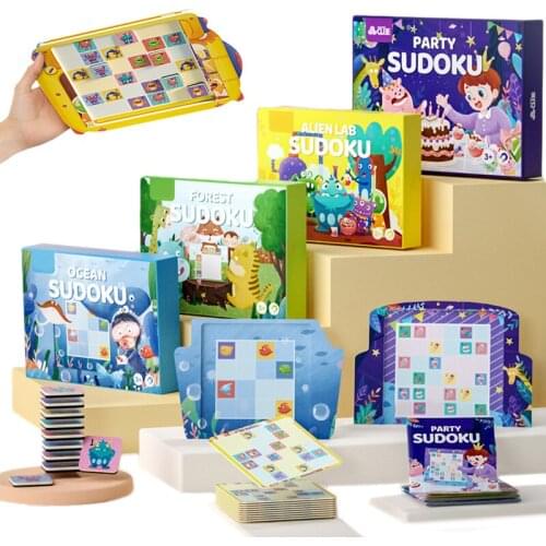 Children Sudoku Puzzle Chess Toys Montessori Animal Jigsaw Math Games Early Educational Logical Thinking Toys For Preschool Gift