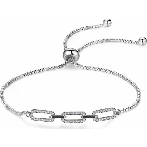 Women Bracelet New Summer Design Three Ring Shape Cubic Zirconia Bracelet Fashion Jewelry Bracelet Send Surprise Birthday Gift