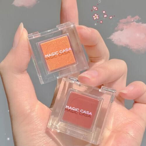 Double Color Highlighter Facial Bronzers Palette Shimmer Face Blushes Illuminator Brighten Face Body Bronzer High Gloss Powder