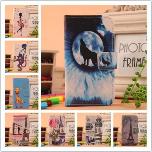 For Gigaset GS370 plus PU Flip With Card Cover Phone case For Ginzzu RS8502 RS9602 S5001 S5002 S5021 S5220 S5230 Gionee F205 Pro