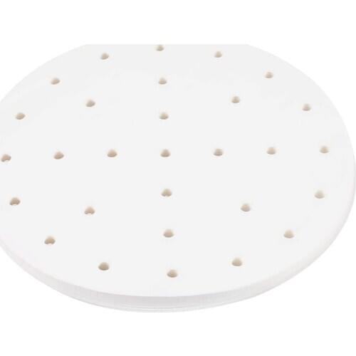 Air Fryer Perforated Parchment Paper Sheets Liners, 9 Inch (200 Sheet) for AirFryer, Bamboo Steamer Basket, Microwave
